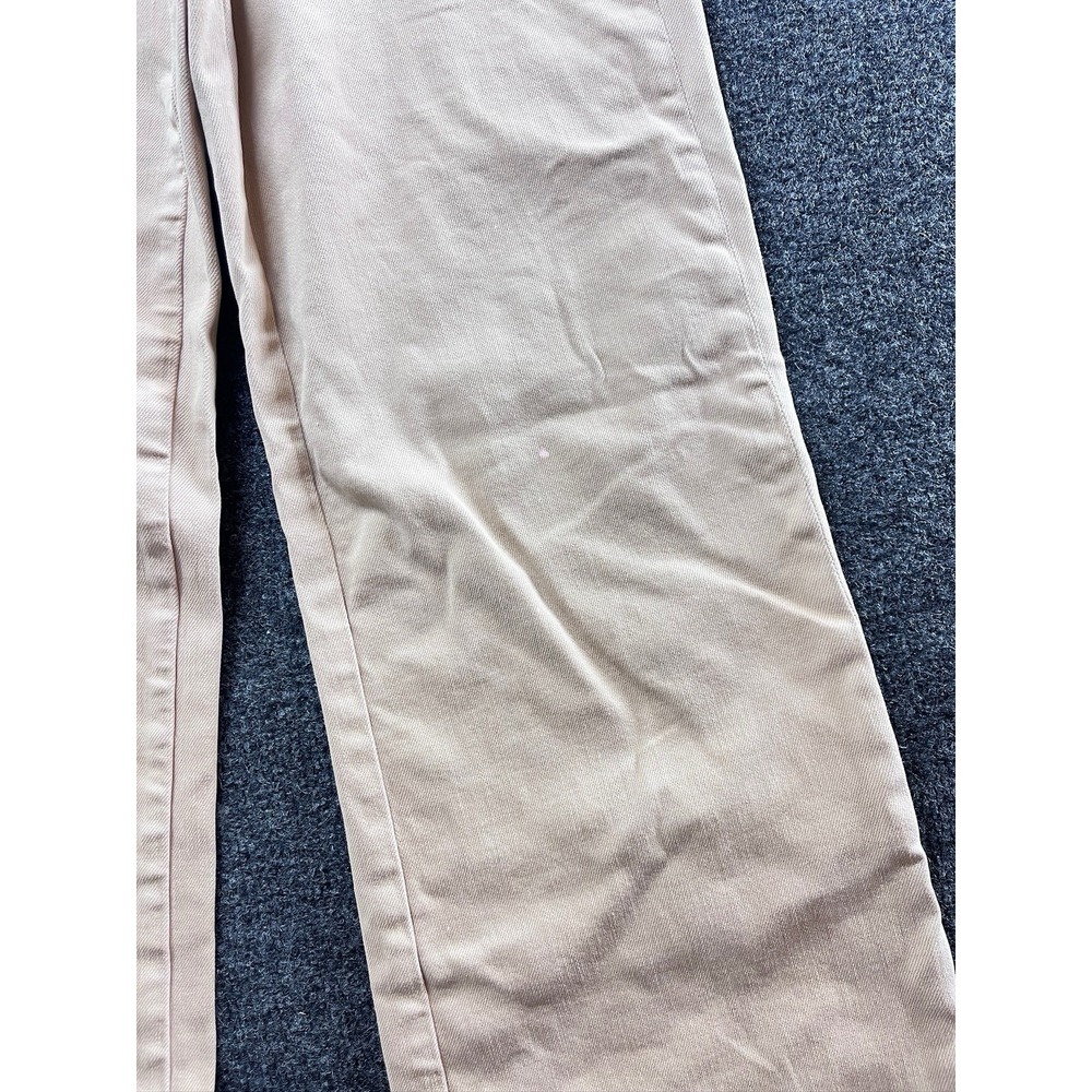 ALICE + OLIVIA Jeans Wide Leg Cargo High Rise Khaki Pants Women's Size 24 Button - Picture 3 of 11